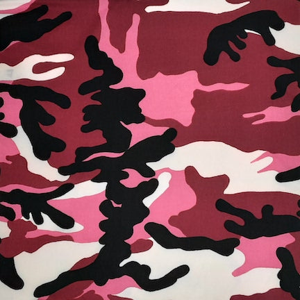 Bright Camouflage Pink/Black/Berry DTY Brushed