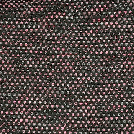 Jacquard Polka Dot Melange Neon Pink/Blue/Black AzTec FabricJacquard Polka Dot Melange Gray/Neon Pink/Black AzTec Fabric