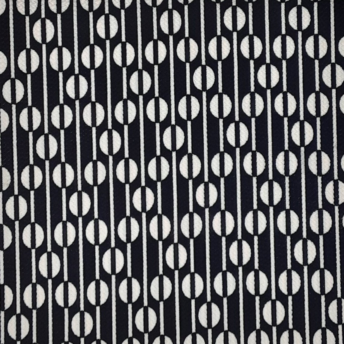 NAVY/IVORY Bubble Bullet Print