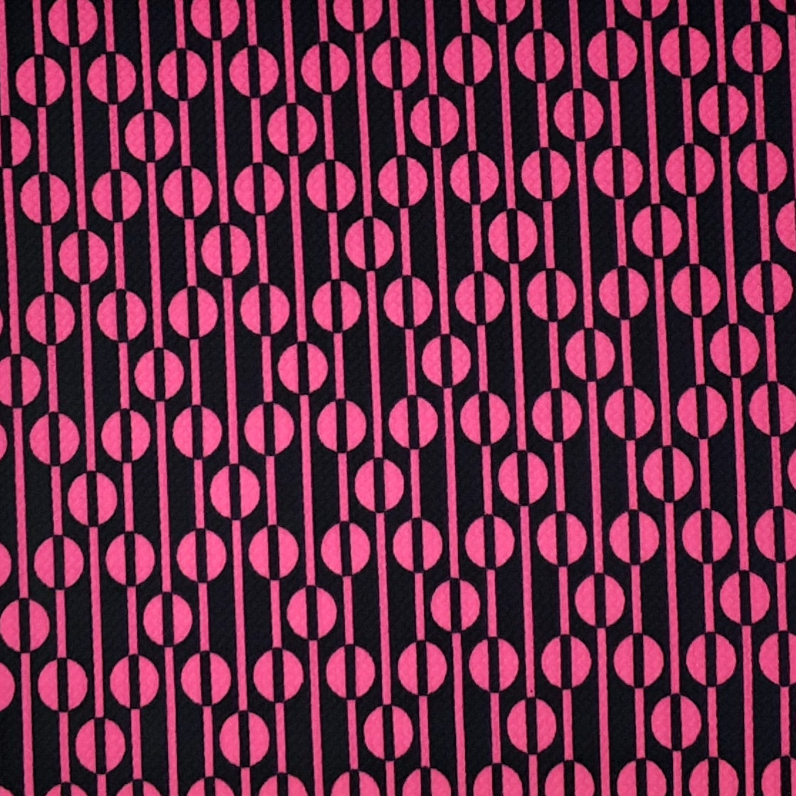 NAVY/FUSCHIA 6141-G446-OPTIX - Bubble Bullet Print