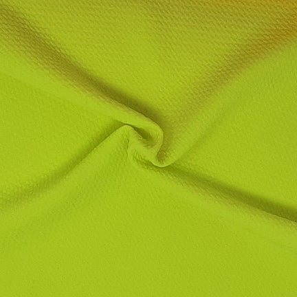 Neon Yellow Solid Bubble Bullet Fabric