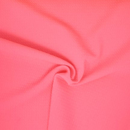 Neon Pink Solid Bubble Bullet Fabric