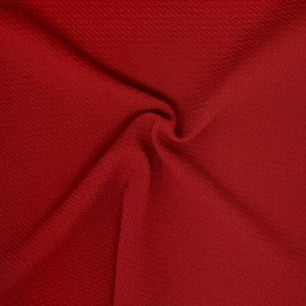 Cranberry Red Solid Bubble Bullet Fabric