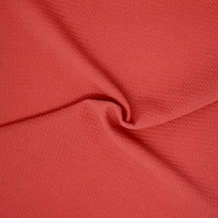 Coral Solid Bubble Bullet Fabric