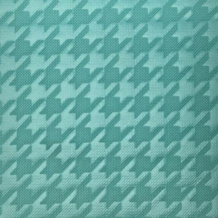 Pistachio Bubble Bullet Embossed Houndstooth