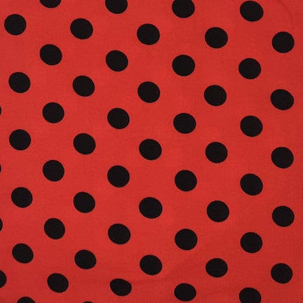 Red / Black DOTS DTY BRUSHED