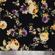 BLACK/YELLOW 303-GW170443 DTY BRUSHED PRINT