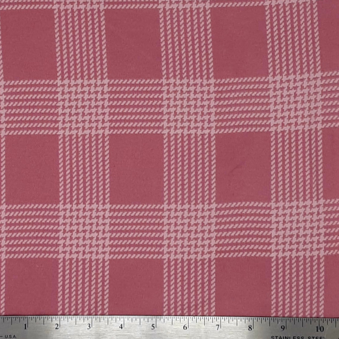 MAUVE KNT2100-DU1806 DTY BRUSHED CHECKERED DTY Brushed Fabric
