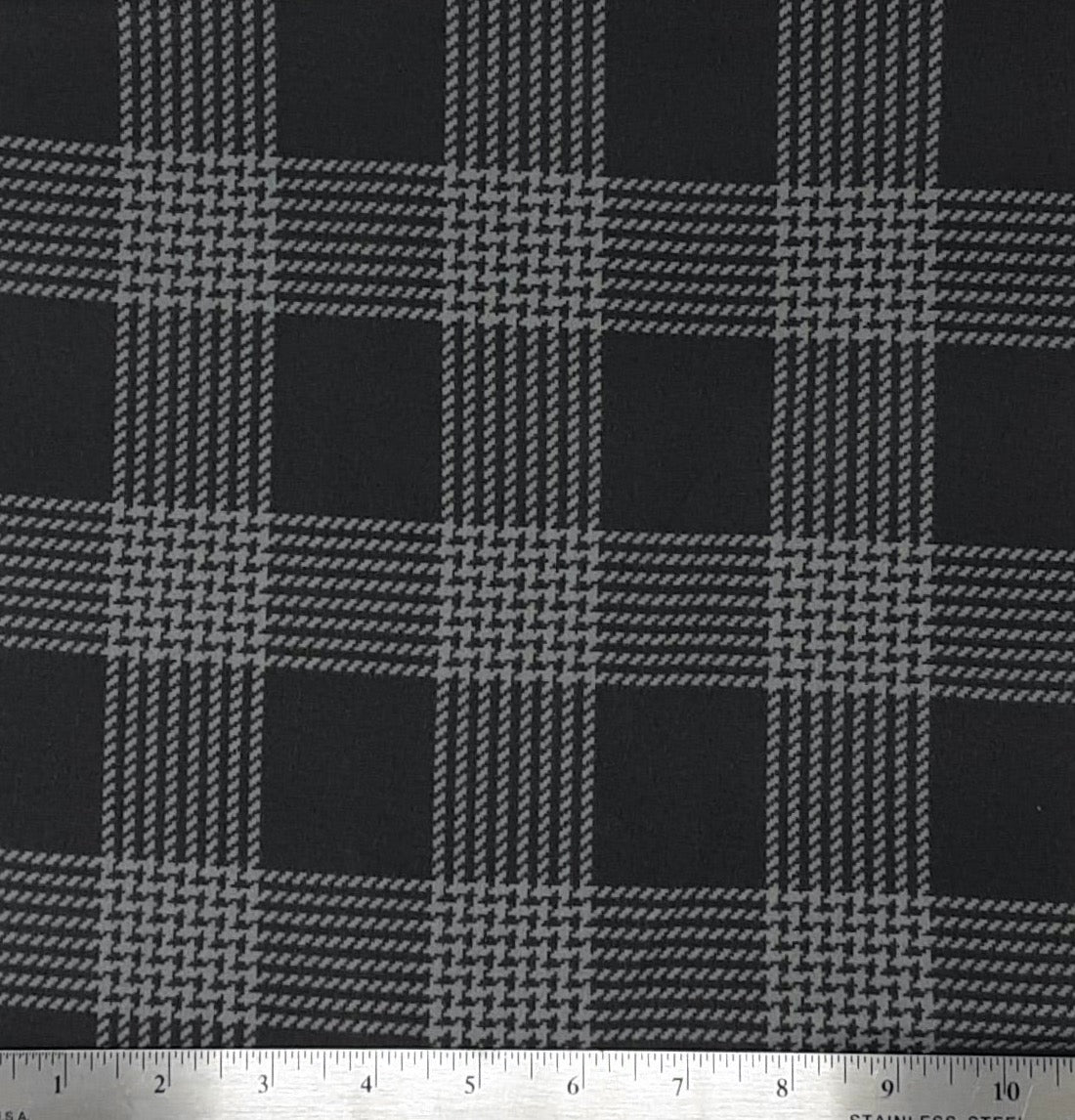 CHARCOAL KNT2100-DU1806 DTY BRUSHED CHECKERED DTY Brushed Fabric