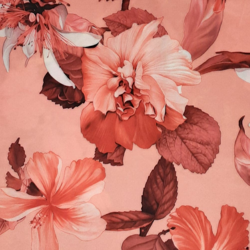 Floral DTY Digital Print Fabric