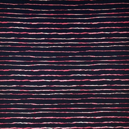 Fuchsia Stripes Pink/Navy DTY Fabric
