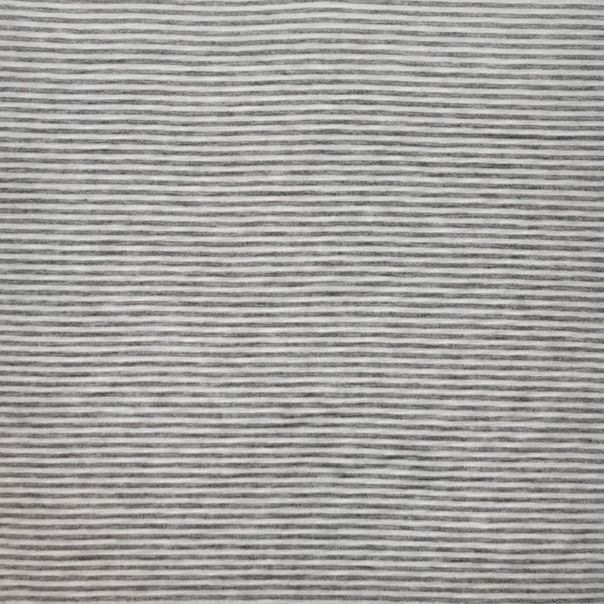 Gray/White Stripes Jersey Rayon Spandex