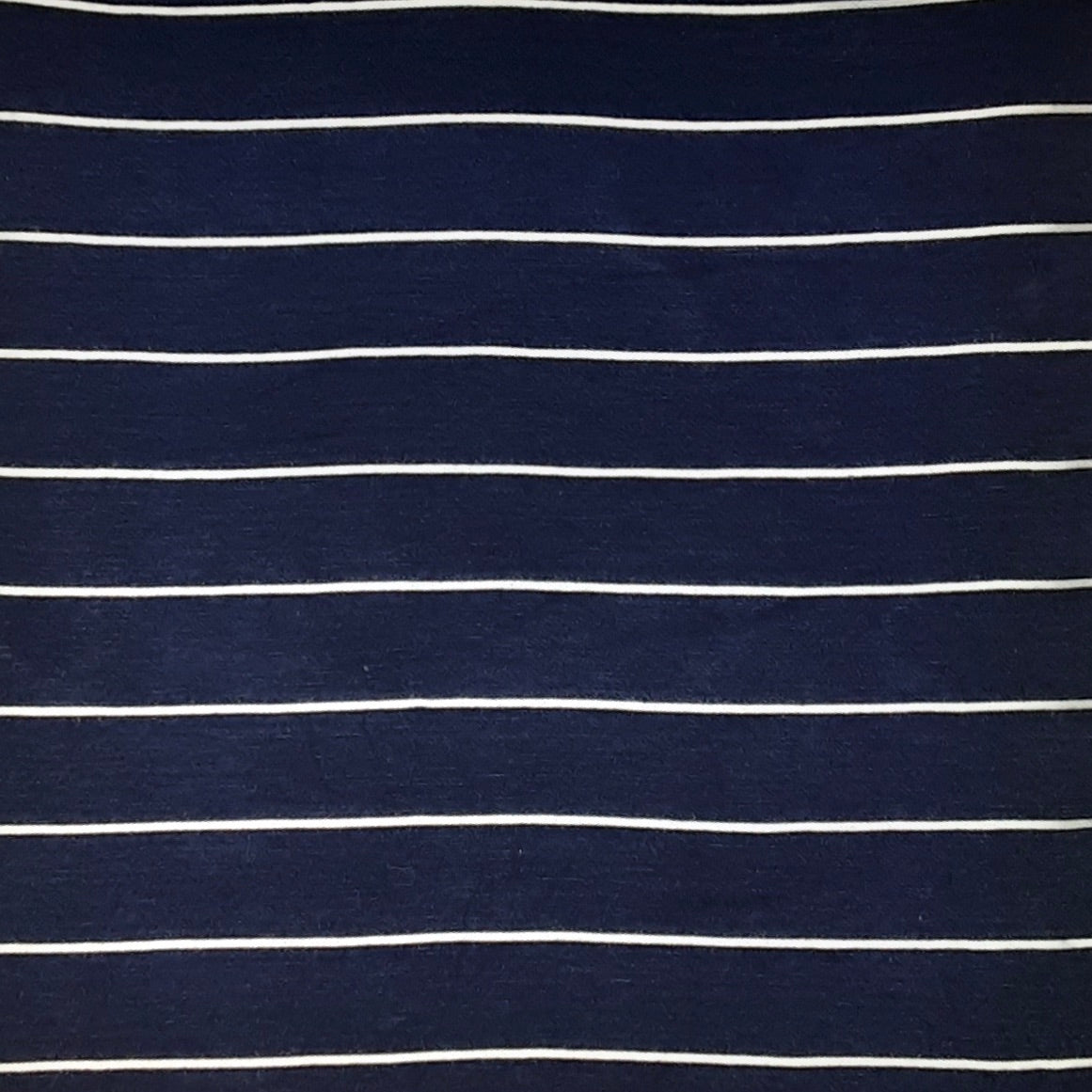 Navy Stripes Jersey Rayon Spandex