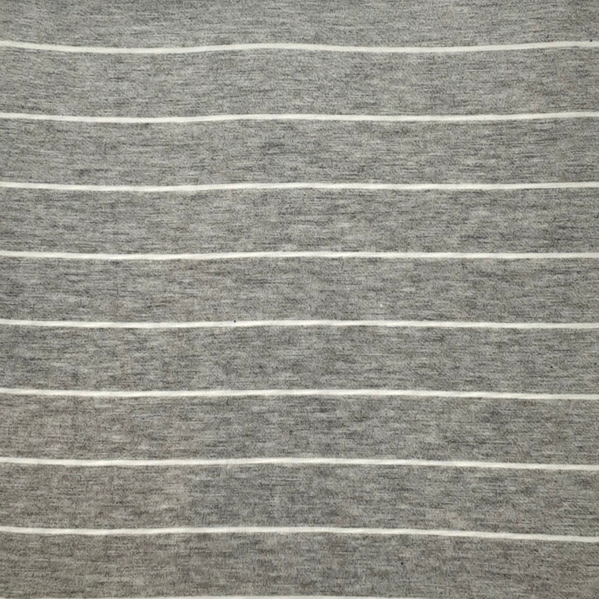 Gray/Ivory Stripes Jersey Rayon Spandex