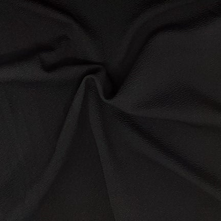 Jet Black Solid Liverpool Fabric