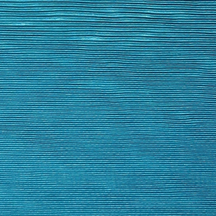 Tile Blue Pleated Fabric Solid