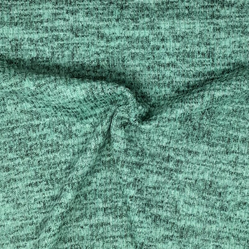 Atlantis Green Sweater knit T/R Brushed 4x2 Rib