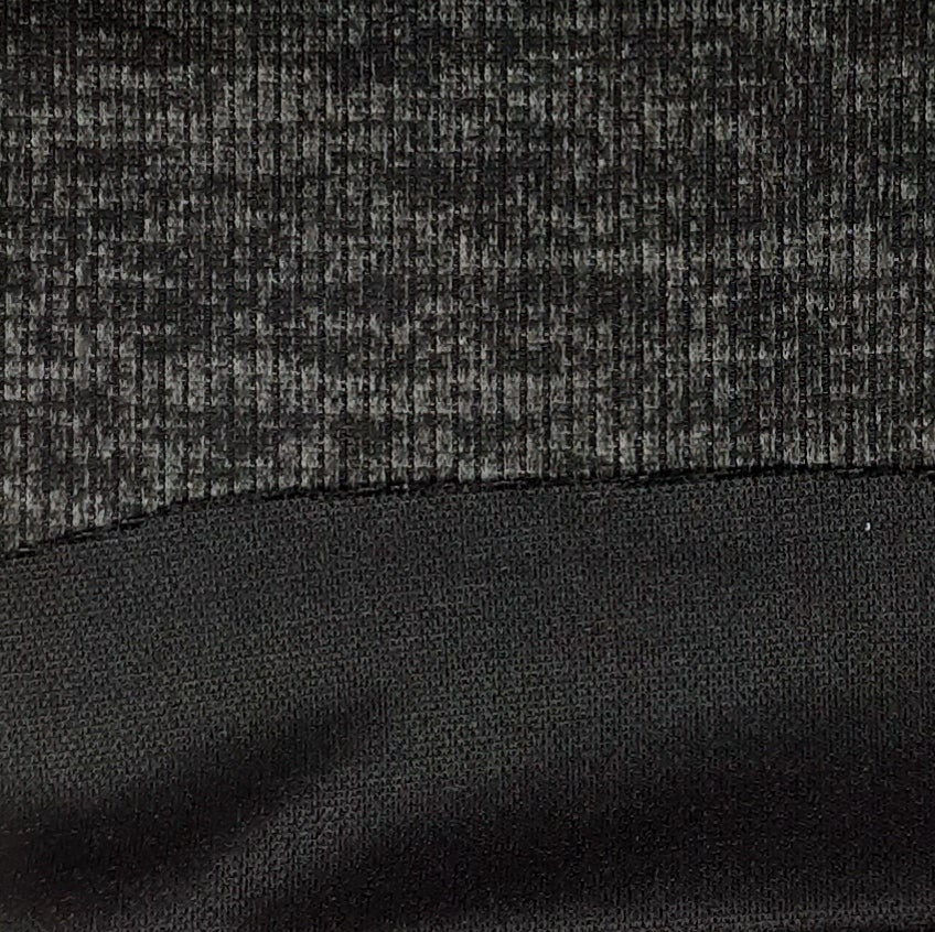 Jet Black Sweater knit T/R Brushed 4x2 Rib