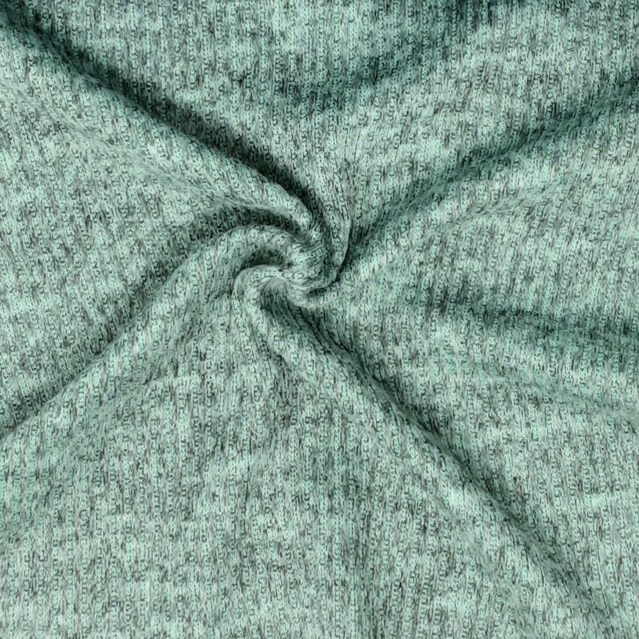 Beach Glass Sweater knit T/R Brushed 4x2 Rib