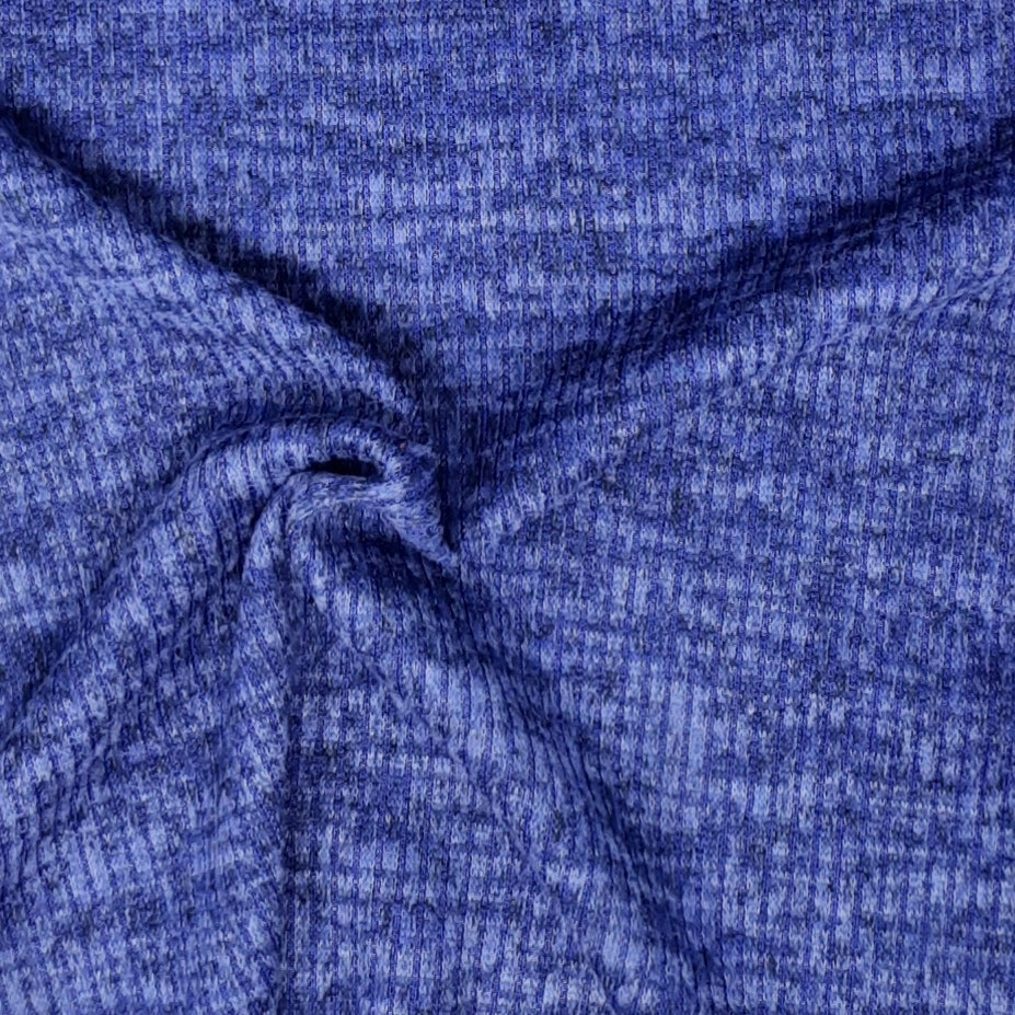 Spectrum Blue Sweater knit T/R Brushed 4x2 Rib