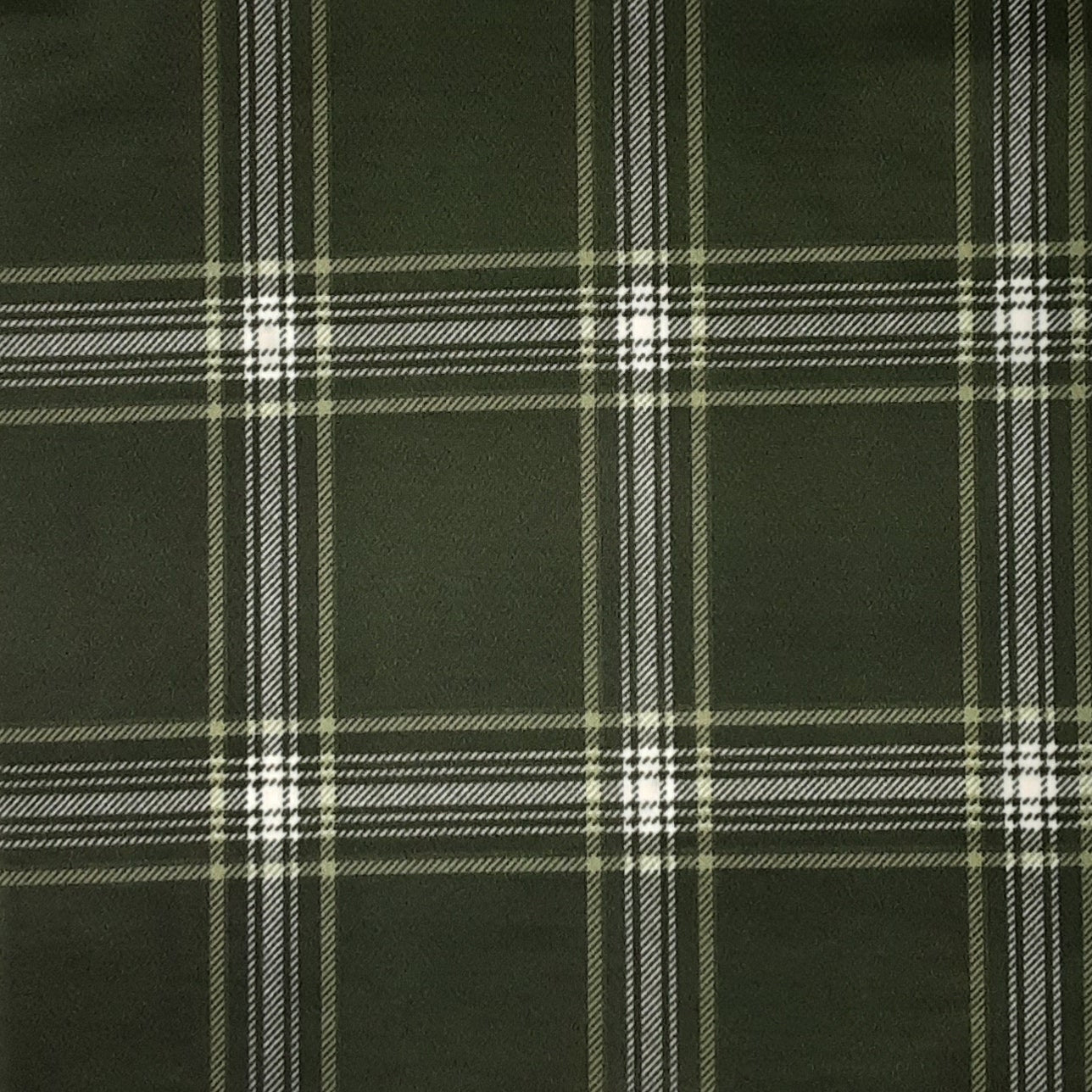 OLIVE KNT SCUBA PLAID PRINT TECHNO PRINT