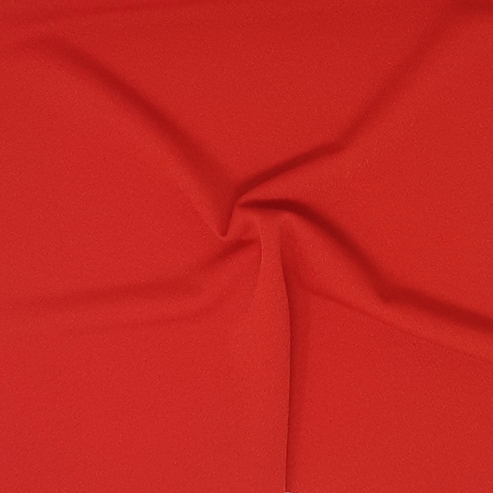 RED TECHNO CREPE SOLID