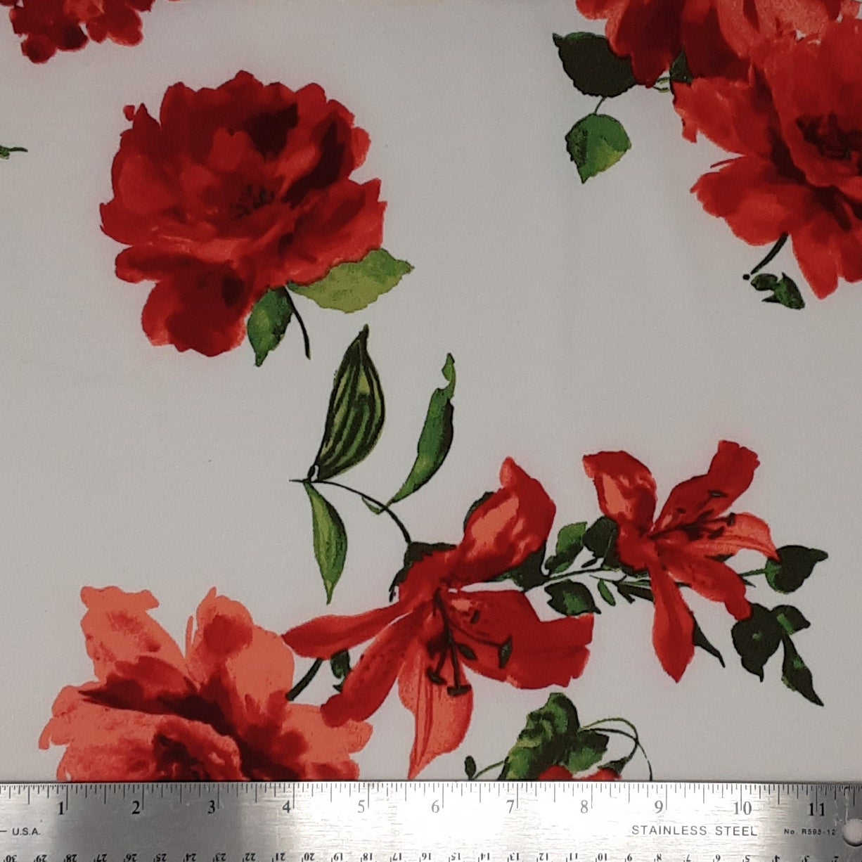 RED KNT2100-Q91035 DTY BRUSHED FLORAL
