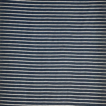 Thin Stripe Blue/White DTY Brushed