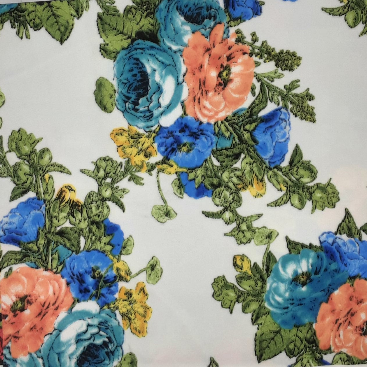 IVORY/TURQ/ORANGE 5974-AMBROGIO TECHNO PRINT
