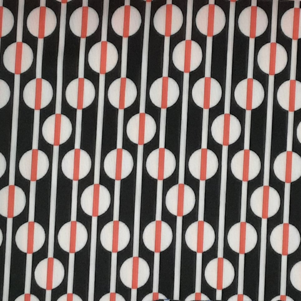 BLCK/FIRE/IVORY 5974-OPTIC DOT TECHNO PRINT