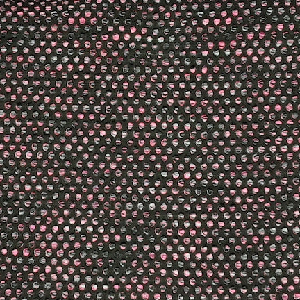 Jacquard Polka Dot Melange Neon Pink/Blue/Black AzTec FabricJacquard Polka Dot Melange Gray/Neon Pink/Black AzTec Fabric
