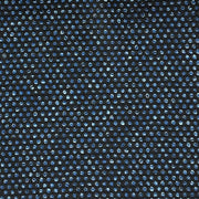 Jacquard Polka Dot Melange Light Blue/Black AzTec Fabric