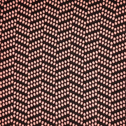 Jacquard Polka Coral/Black Aztec Chevron