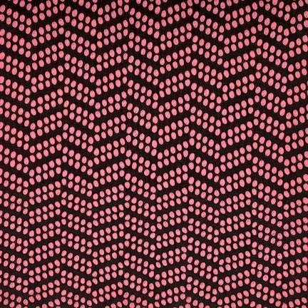 Jacquard Polka Berry Sorbet/Black Aztec Chevron
