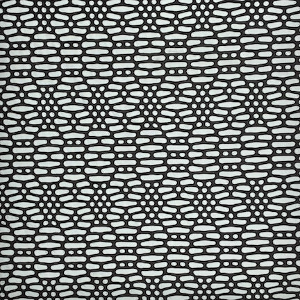Jacquard Polka Dot Yucca Blue/Black Aztec Flower