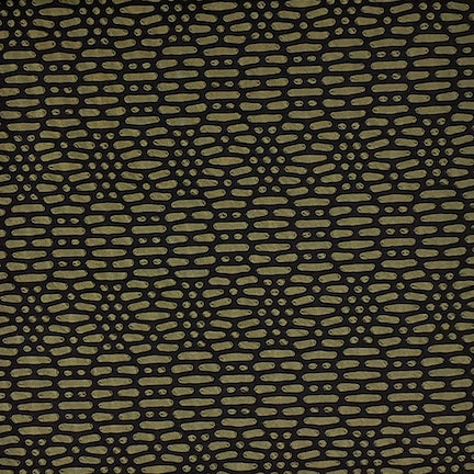 Jacquard Polka Dot Winter Moss/Black Aztec Flower