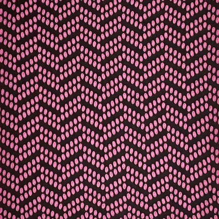 Jacquard Polka Dot Purple Wine/Black Aztec Chevron