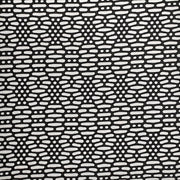 Jacquard Polka Dot White/Black Aztec Flower