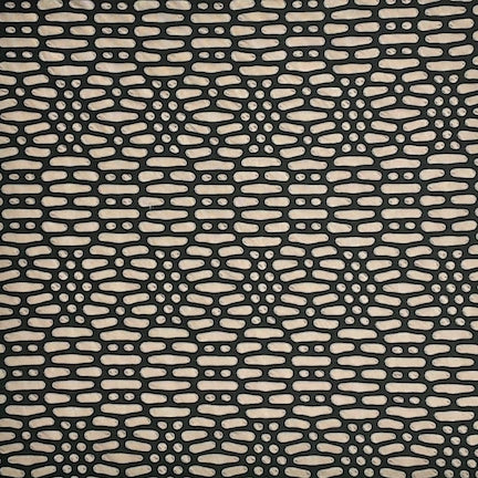 Jacquard Polka Dot Dusty Rose/Black Aztec Flower