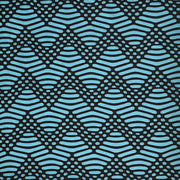 Jacquard Polka Dot Pagoda Blue/Black Aztec Chevron