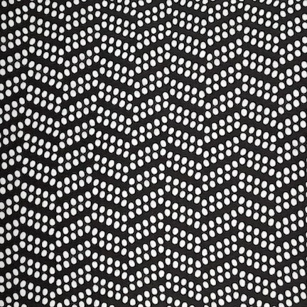Jacquard Polka Dot White/Black Aztec Chevron