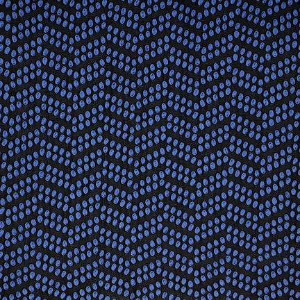 Jacquard Polka Twilight Blue/Black Aztec Chevron