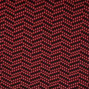 Jacquard Polka Ruby Red/Black Aztec Chevron