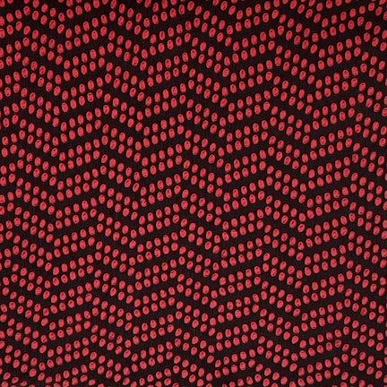 Jacquard Polka Ruby Red/Black Aztec Chevron