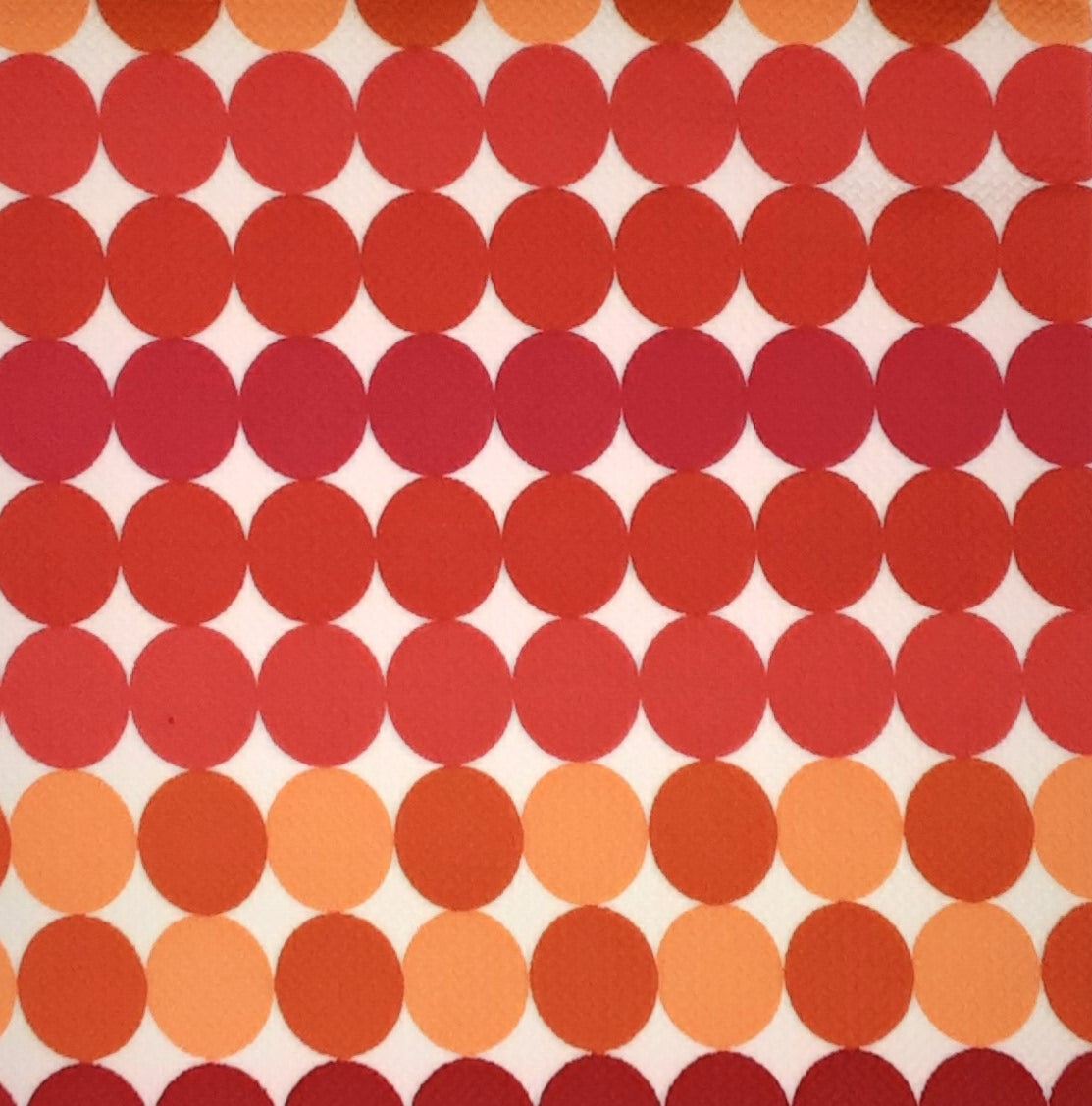 RED/CORAL/TANGERINE S306-DOT HORIZON Bubble Bullet Print