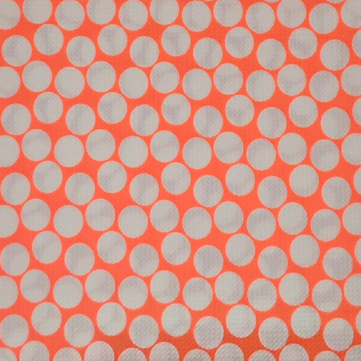 NEON CORAL/IVORY Bubble Bullet Print
