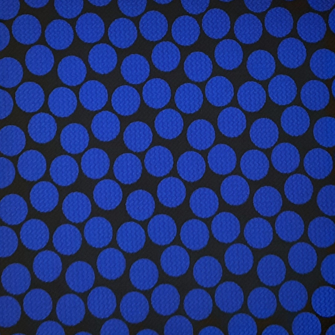 NAVY/BLACK 6141-D129 DOTSYDU DIF BCKGR Bubble Bullet Print