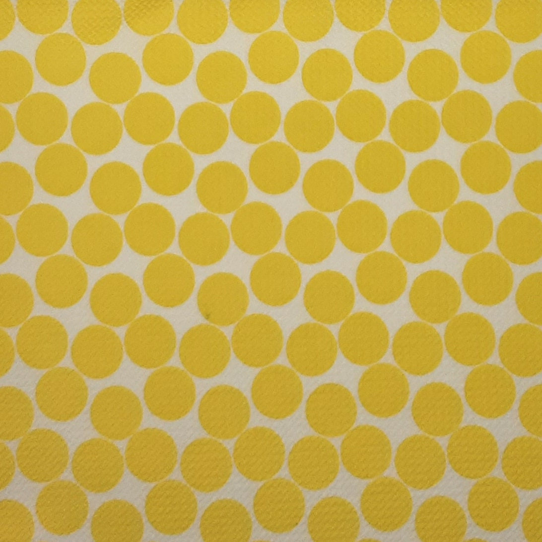 IVORY/YELLOW Bubble Bullet Print