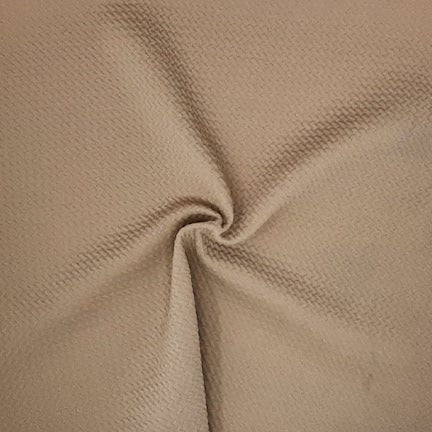 Nude Beige Solid Bubble Bullet Fabric