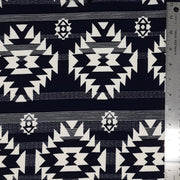 NAVY/IVORY AZTEC PRINT BUBBLE BULLET PRINT